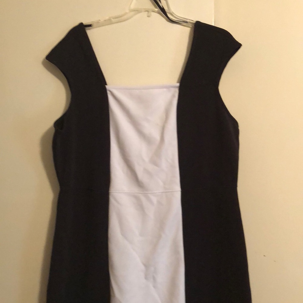 JcPenny black and white knee length dress